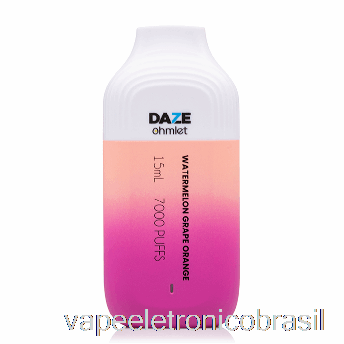 Vape Vaporesso 7 Daze Ohmlet 7000 Descartável Melancia Uva Laranja